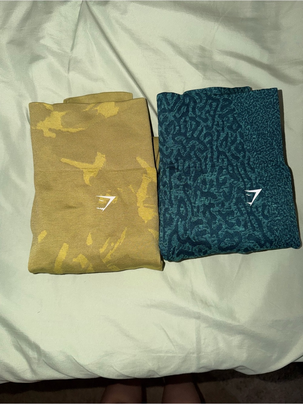 Gymshark Leggings Bundle- Teal and Mustard